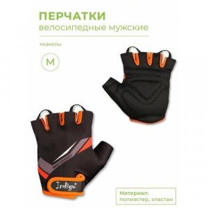 Перчатки , размер M, черный, оранжевый Indigo. Цвет: черный/оранжевый