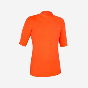 УФ рубашка детская защита от 50+ красная OLAIAN, цвет orange Olaian