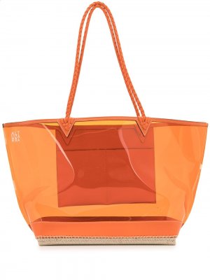 Большая сумка-тоут Espadrille Altuzarra. Цвет: оранжевый