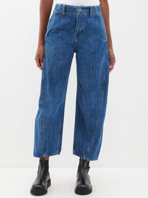 Укороченные джинсы akerman с объемными штанинами , синий Studio Nicholson