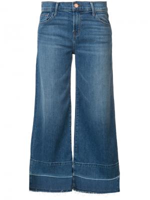 Укороченные широкие джинсы J Brand. Цвет: синий