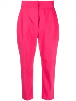 Укороченные брюки строгого кроя LIU JO. Цвет: розовый