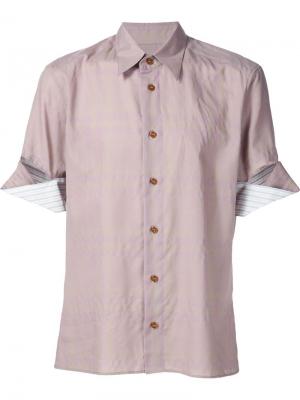 Рубашка с короткими рукавами Vivienne Westwood Man. Цвет: телесный