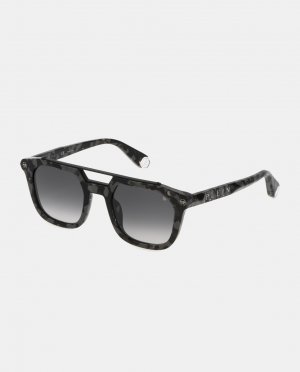 Мужские солнцезащитные очки в черной камуфляжной оправе , черный Philipp Plein