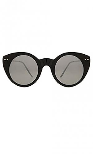Солнцезащитные очки super symmetry Spitfire. Цвет: черный