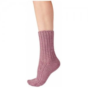 Женские носки средние, вязаные, размер S-M-L, серый Pretty Polly. Цвет: бордовый