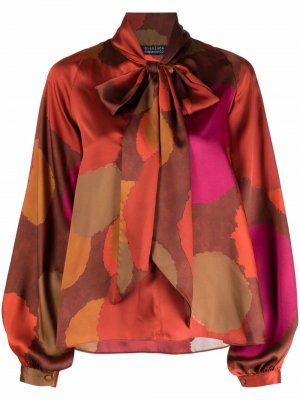 Блузка Marisa с абстрактным принтом Gianluca Capannolo. Цвет: розовый