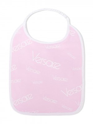 Нагрудник с логотипом Young Versace. Цвет: розовый