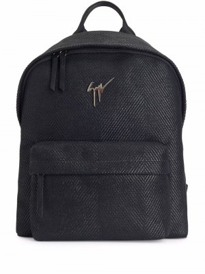 Рюкзак с логотипом Giuseppe Zanotti. Цвет: черный