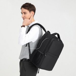 Рюкзак мужской деловой для ноутбука водонепроницаемая дорожная мужская подарочная сумка VIA ROMA