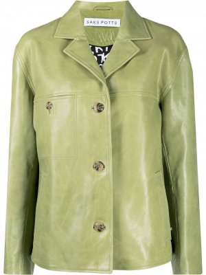 Куртка на пуговицах Saks Potts. Цвет: зеленый