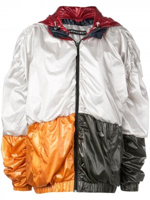 Куртка-бомбер в стиле колор-блок Y/Project. Цвет: оранжевый