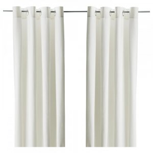 MERETE Затемняющие шторы 1 пара белые 145х250 см IKEA
