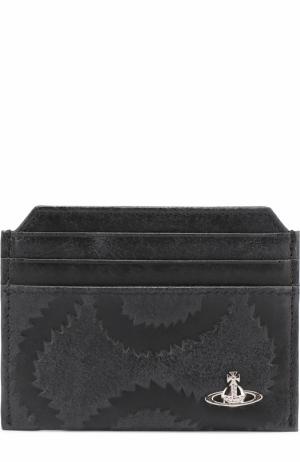 Кожаный футляр для кредитных карт Vivienne Westwood. Цвет: черный