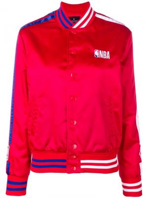 Куртка-бомбер NBA Marcelo Burlon County Of Milan. Цвет: красный