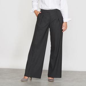 Широкие фланелевые брюки с вытачками CASTALUNA. Цвет: темно-серый меланж
