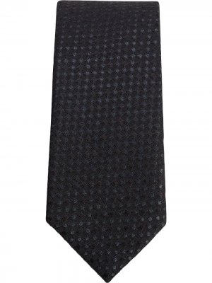 Комплект из жаккардового галстука и маски Dolce & Gabbana. Цвет: черный