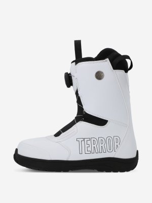 Ботинки сноубордические женские Crew Fitgo, Белый Terror. Цвет: белый