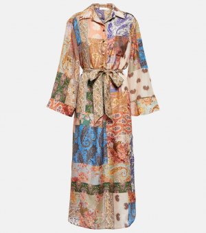 Платье миди Devi с принтом ZIMMERMANN, разноцветный Zimmermann