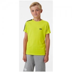 Футболка Туристическая Jr Active Tech T-Shirt Желтый (Возраст:16) Helly Hansen. Цвет: желтый