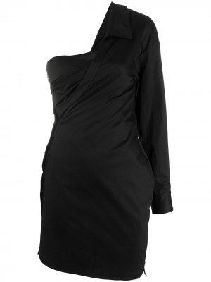 Коктейльное платье на одно плечо RtA. Цвет: черный