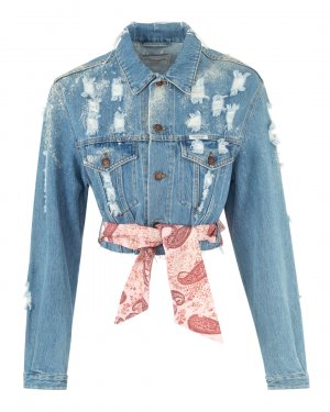 Джинсовая куртка Forte Dei Marmi Couture. Цвет: синий