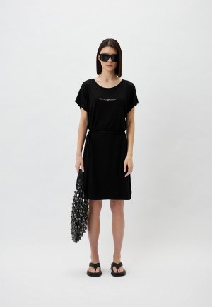 Платье пляжное Emporio Armani. Цвет: черный