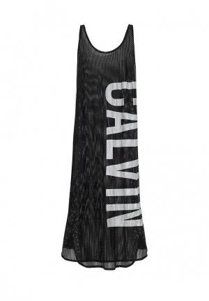 Платье пляжное Calvin Klein Underwear. Цвет: черный