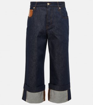 Укороченные джинсы с высокой посадкой LOEWE, синий Loewe