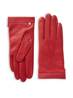 Кожаные перчатки , красный Bruno Magli