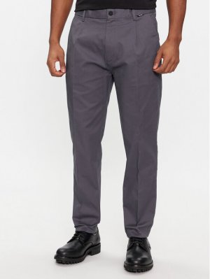 Костюмные брюки узкого кроя, серый Calvin Klein