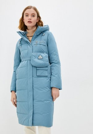 Куртка утепленная и сумка Winterra. Цвет: голубой