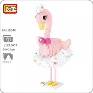 9248 мир животных балет фламинго танец лебедь птица 3D DIY мини алмазные блоки кирпичи строительные игрушки для детей подарок без коробки LOZ
