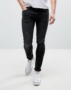 Черные джинсы скинни Co Lin Jean Nudie Jeans. Цвет: черный