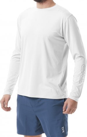 Рубашка с длинными рукавами SunDefense — мужская TYR, белый Tyr