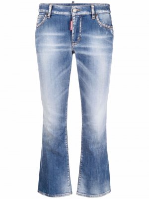 Укороченные джинсы bootcut Dsquared2. Цвет: синий