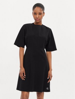 Летнее платье стандартного кроя, черный Calvin Klein