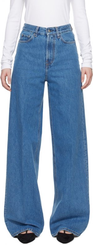 Синие широкие джинсы Toteme Totême