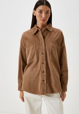Рубашка Mossmore. Цвет: коричневый