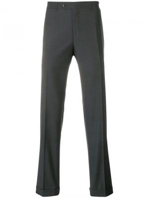 Классические брюки Canali. Цвет: серый