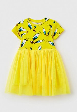 Платье PlayToday. Цвет: желтый
