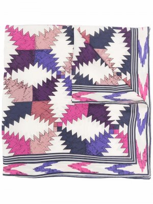Шелковый платок с принтом Isabel Marant. Цвет: розовый