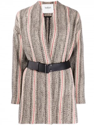 Трикотажное пальто Yumi с узором Ba&Sh. Цвет: нейтральные цвета
