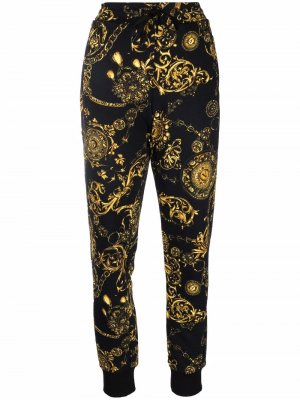 Спортивные брюки с принтом Regalia Baroque Versace Jeans Couture. Цвет: черный
