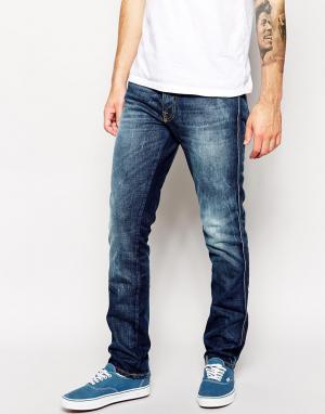 Выбеленные зауженные джинсы Barley Nudie Jeans