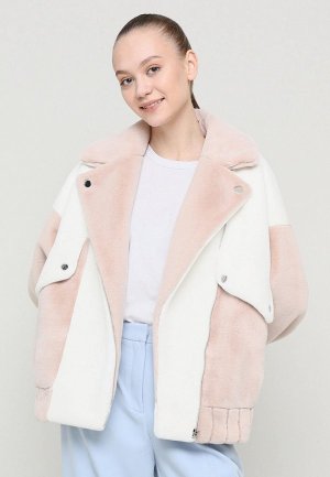 Куртка меховая Alef. Цвет: розовый