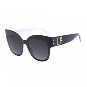 Солнцезащитные очки , бесцветный, черный DSQUARED2. Цвет: бесцветный/прозрачный