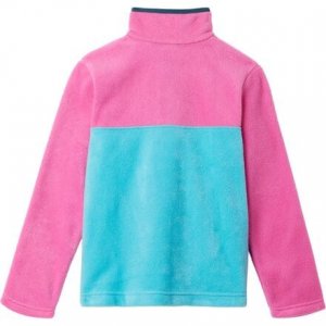 Флисовый пуловер Steens Mountain на кнопке 1/4 — для девочек , цвет Geyser/Pink Ice Columbia