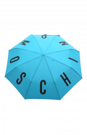 Складной зонт Moschino. Цвет: голубой