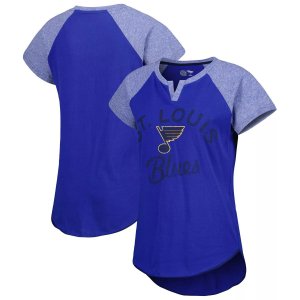Женская синяя футболка St. Louis Blues Grand Slam с вырезом реглан и Starter